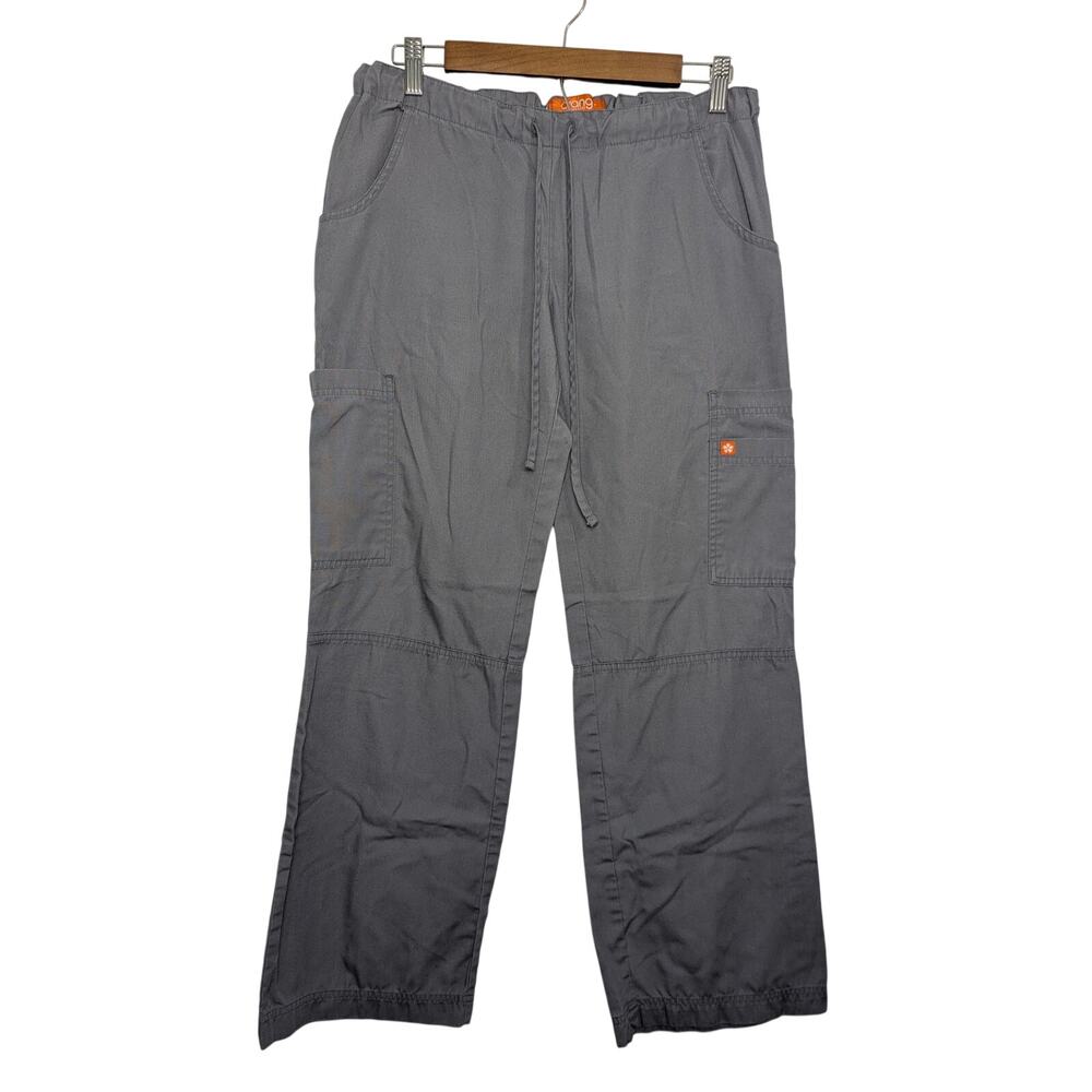 Women's Orange Standard Scrub Pants Gray Size S